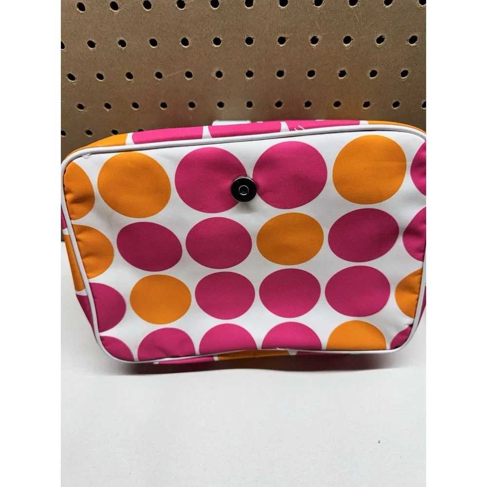 Lancome Hanging Cosmetic Travel Organizer Polka Dot Makeup Toiletry Bag